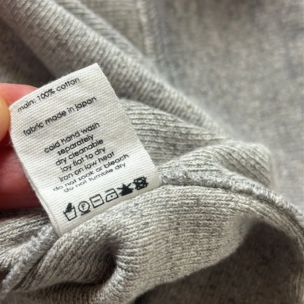 Bassike Rib Funnel Neck Dress Grey Marl size Small NWT Gray - Image 5