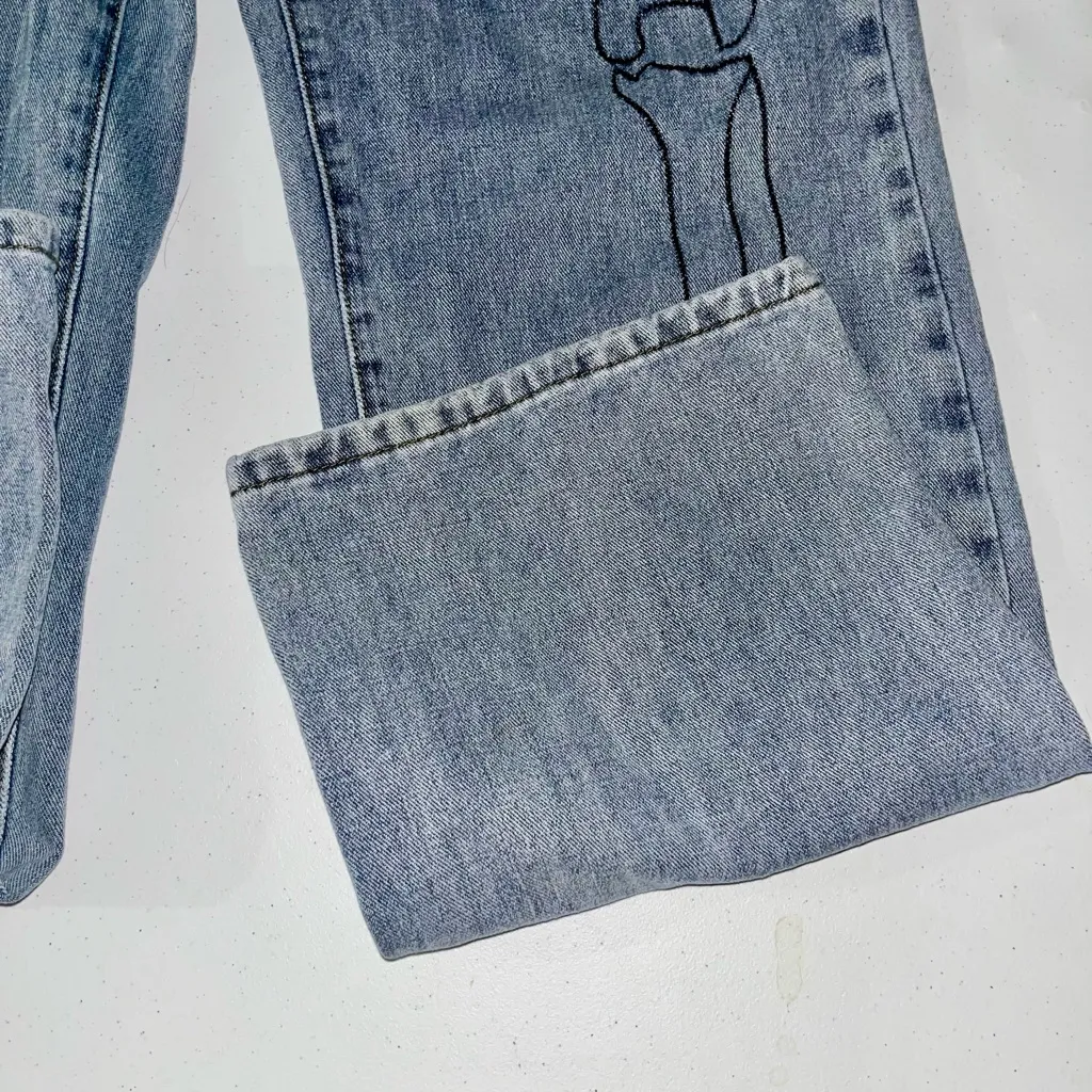 HOST PICK - Romwe Skeleton Graphic Denim Jeans - Image 5