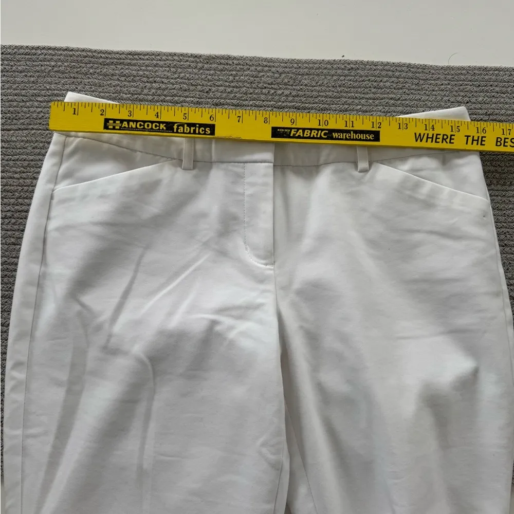EXPRESS Editor White Bootcut Dress Pants Size 6R - Image 7
