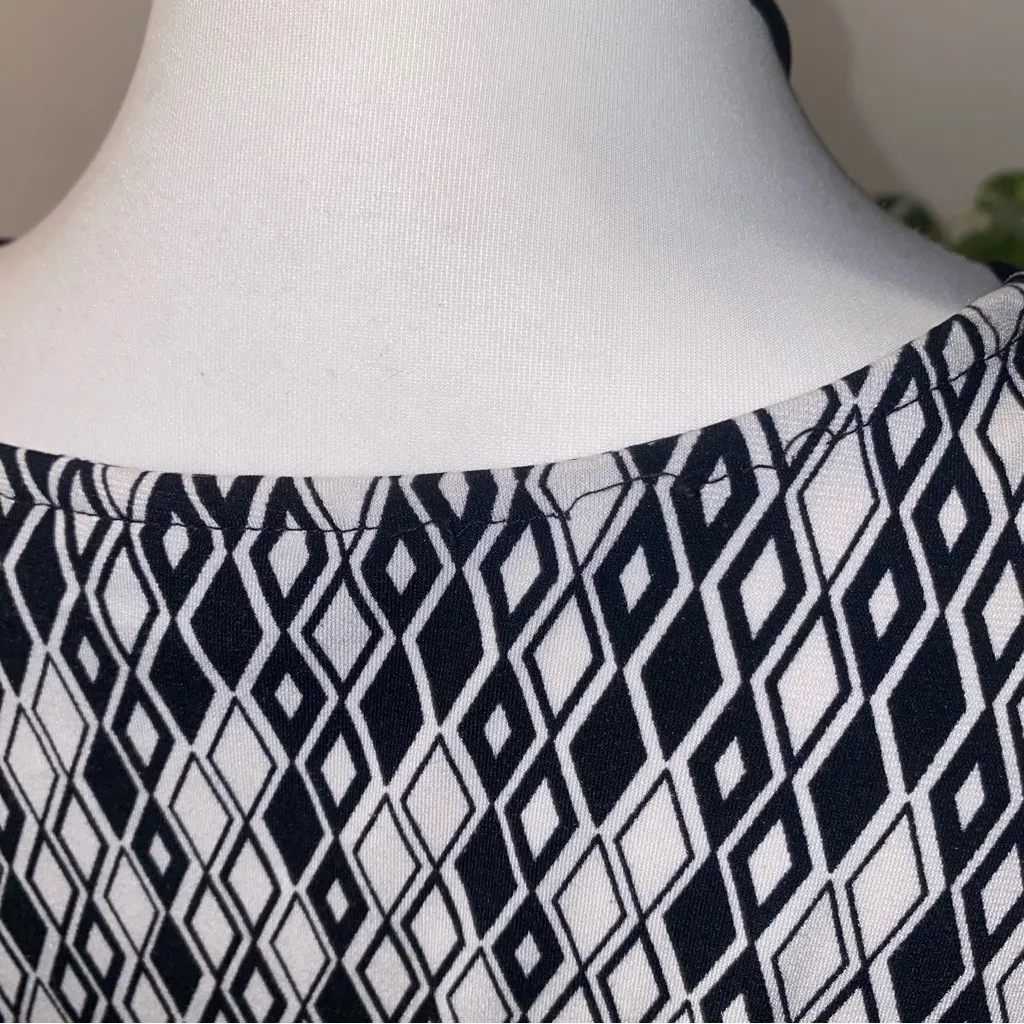 East 5th 90s vintage style black & white gothic babydoll top - Image 8