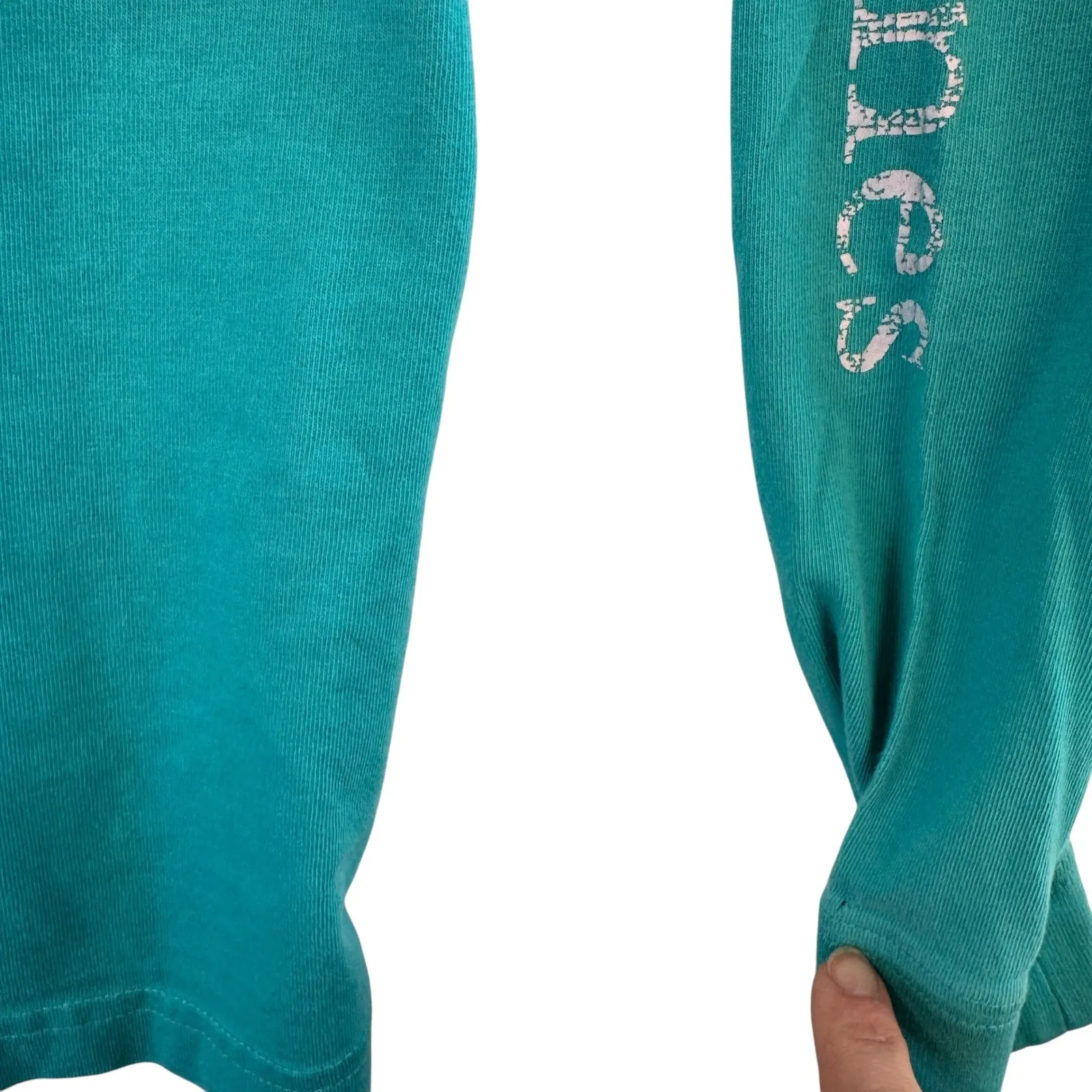 Vineyard Vines Whale L/S Logo Tee XXS Blue Green Cotton Graphic‎ Shirt Preppy - Image 5