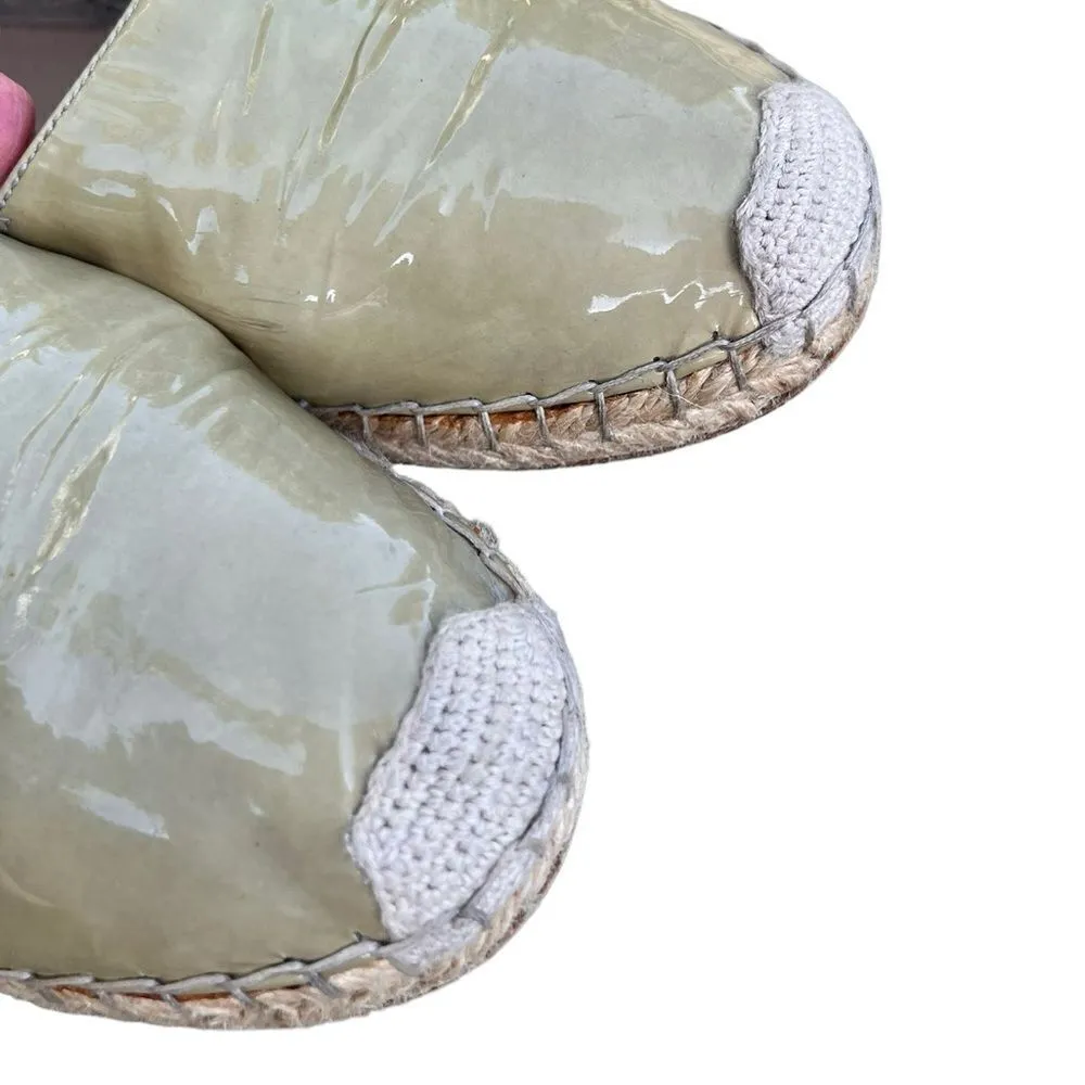 BRUNELLO CUCINELLI Green Patent Leather Espadrilles 36.5 - Image 10