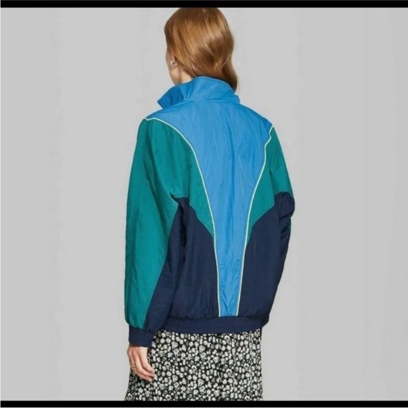Wild fable jacket Blue‎ Windbreaker- M EUC - Image 4