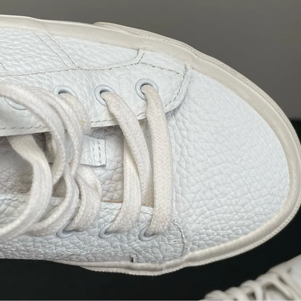 Crown Vintage Floraine Mule Slip On Sneaker Women's Size 7 M, White Leather - Image 11