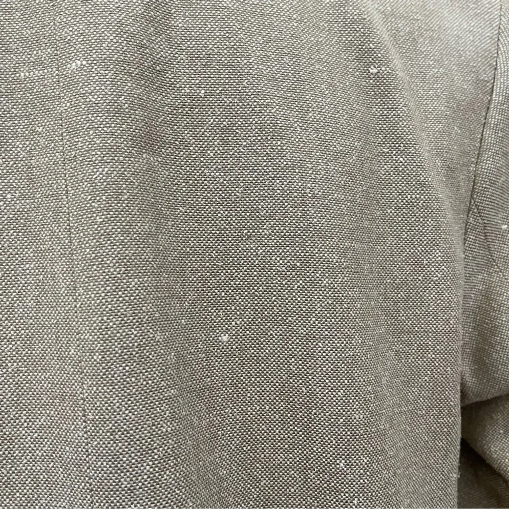 & Other Stories Relaxed Long Silk Blazer Beige Natural Fibers US 12 Old money - Image 5