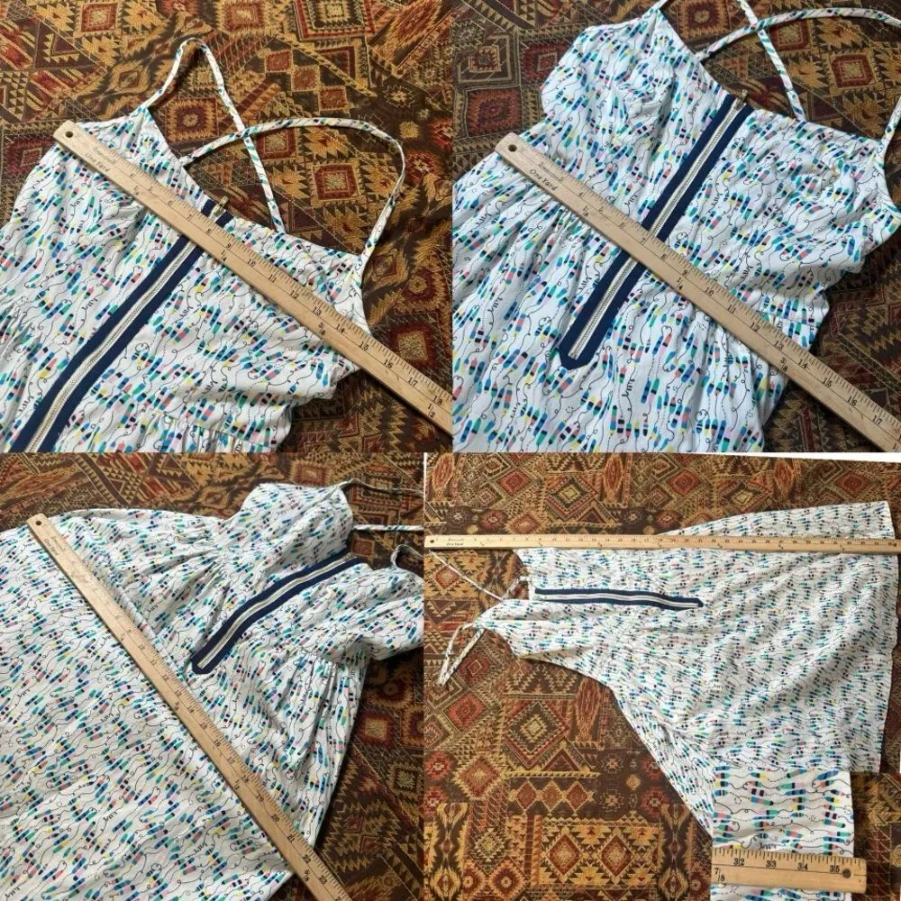 Lilly Pulitzer Sz 2 Oh Buoy Alexi Nautical Mini Dress Beachy Cottagecore Whimsy - Image 4