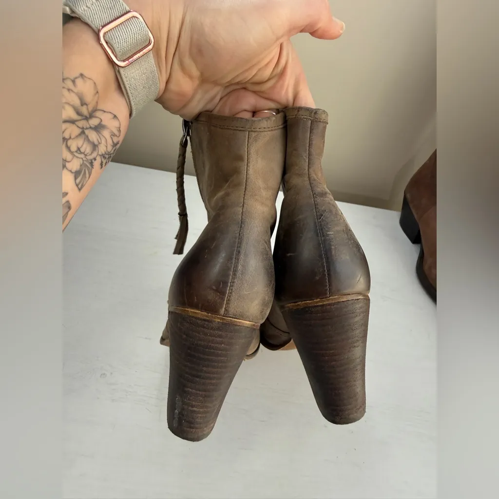 Aldo Fastrost Booties Burnished Toe Heeled Bootie sz Eu 42 - Image 8