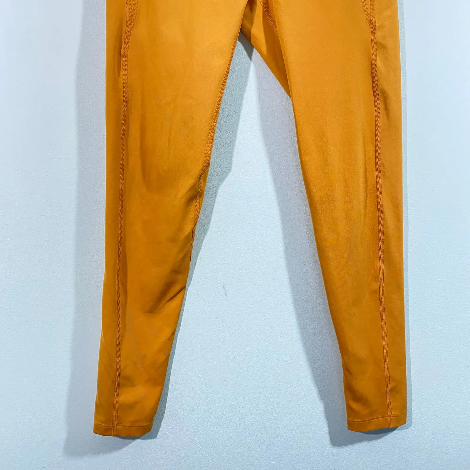 Girlfriend Collective Women Mustard Yellow High Rise 7/8 Ankle Leggings Size S - Image 5