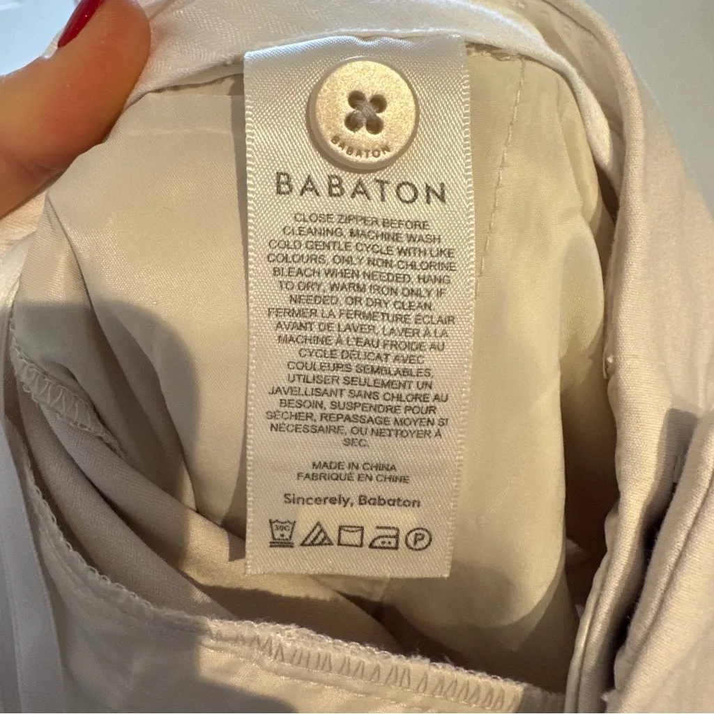 Aritzia Beige Straight Leg Trousers - Image 5