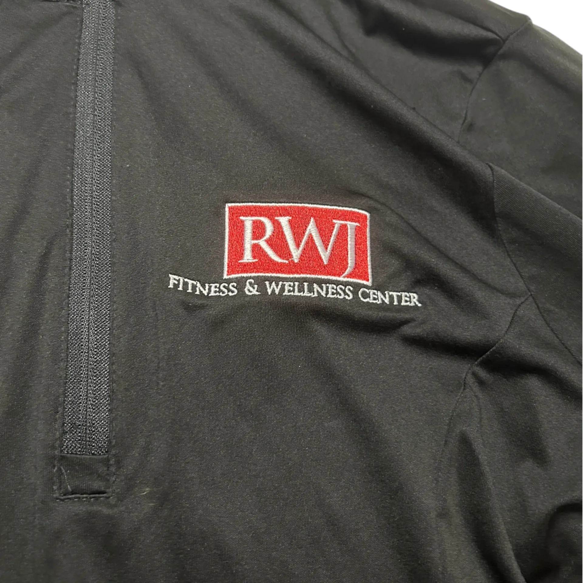 Black Rutgers RWJ Fitness & Wellness Center Women’s Quarter Zip Pullover Size L Size L - Image 4