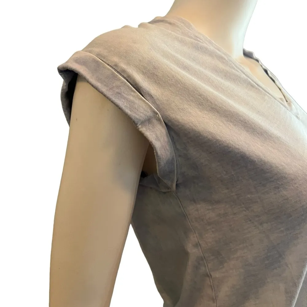 Bella Dahl Blue White V Neck T Shirt Dress Size XS - Image 2