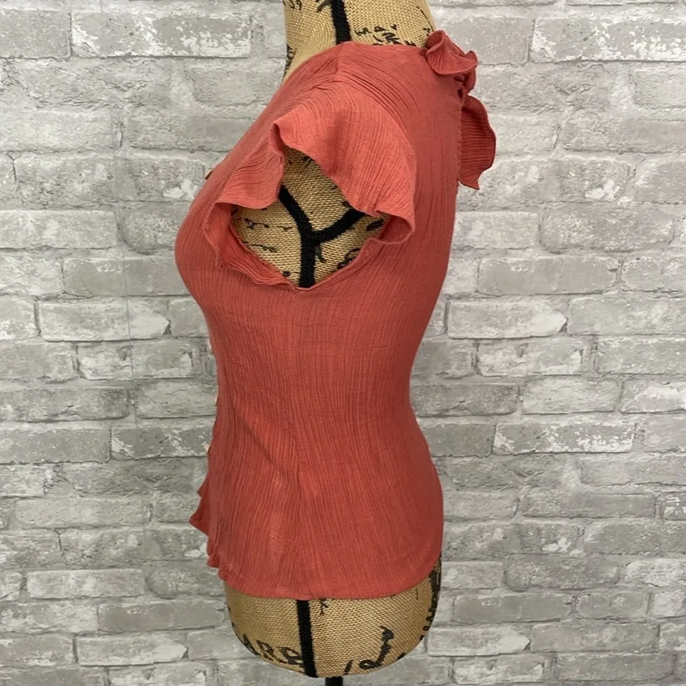 Anthropologie E & M Button Down Gauzy Top - Image 2