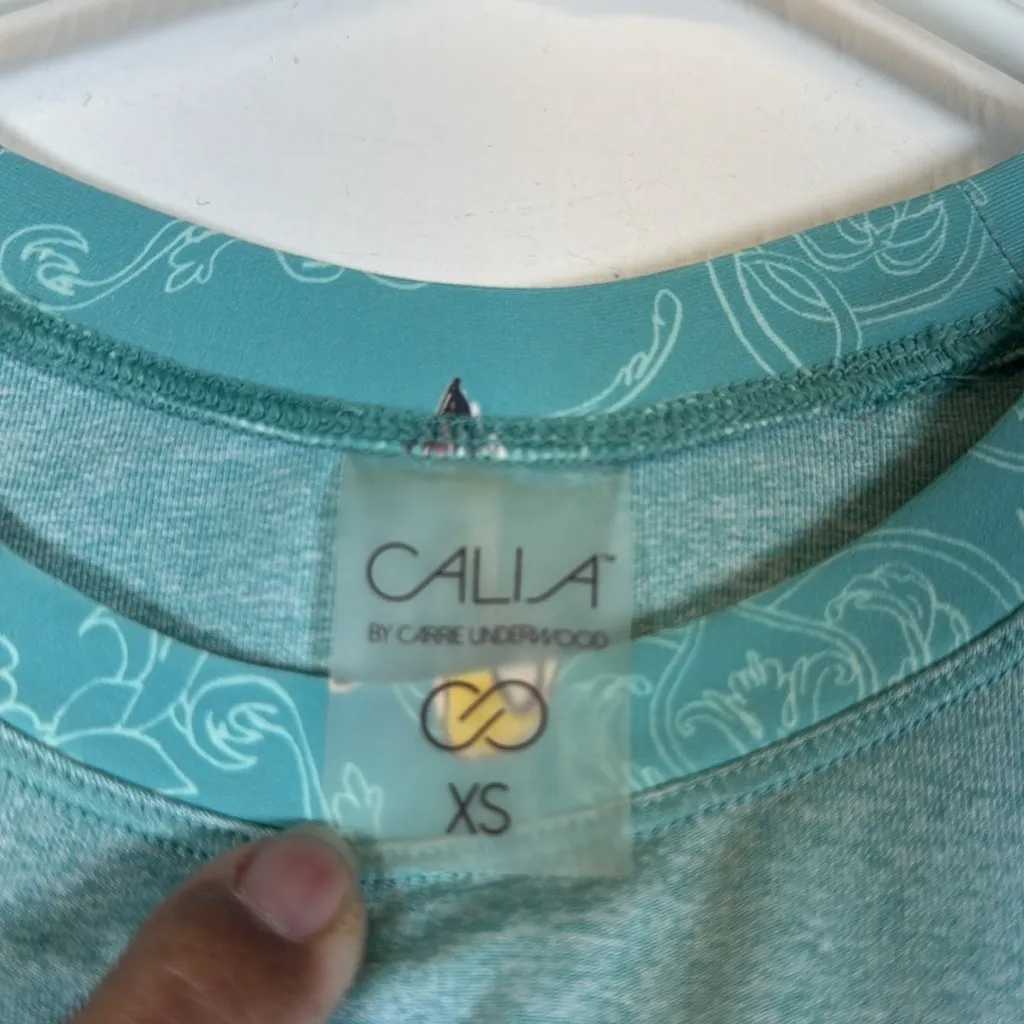 Calia Rashguard Swimweat Swimsuit Garden Gate Carrie Underwood Size XS NWT #2967 Green - Image 6