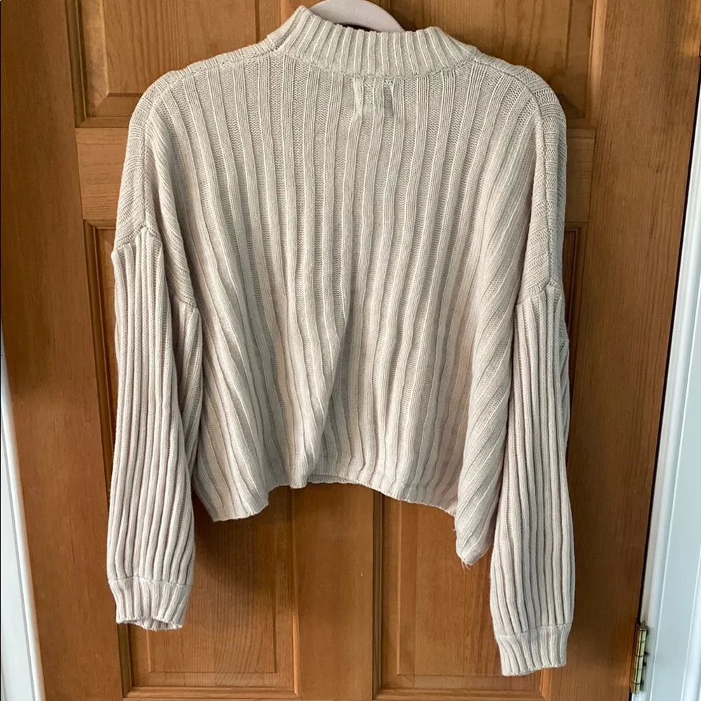 Princess Polly Size XS/S Cream/Blush Women's Teen Girl Ribbed Sweater - Image 3