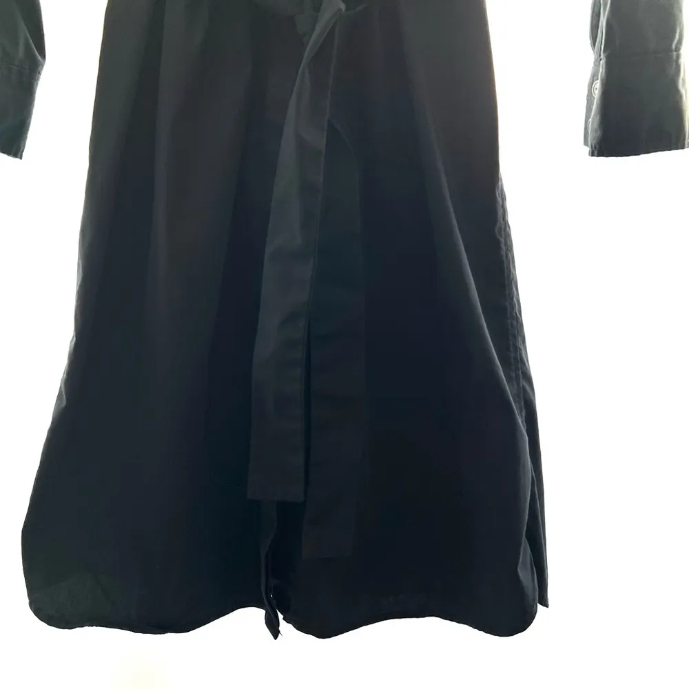 Banana Republic Factory Women's Blue Cotton Blend Shirtwaist Belted Dress - Image 11