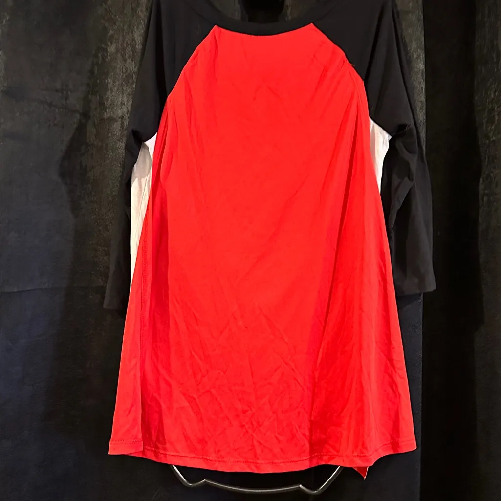 Disney Black and White Raglan with Mickey Vampire Design - Image 4