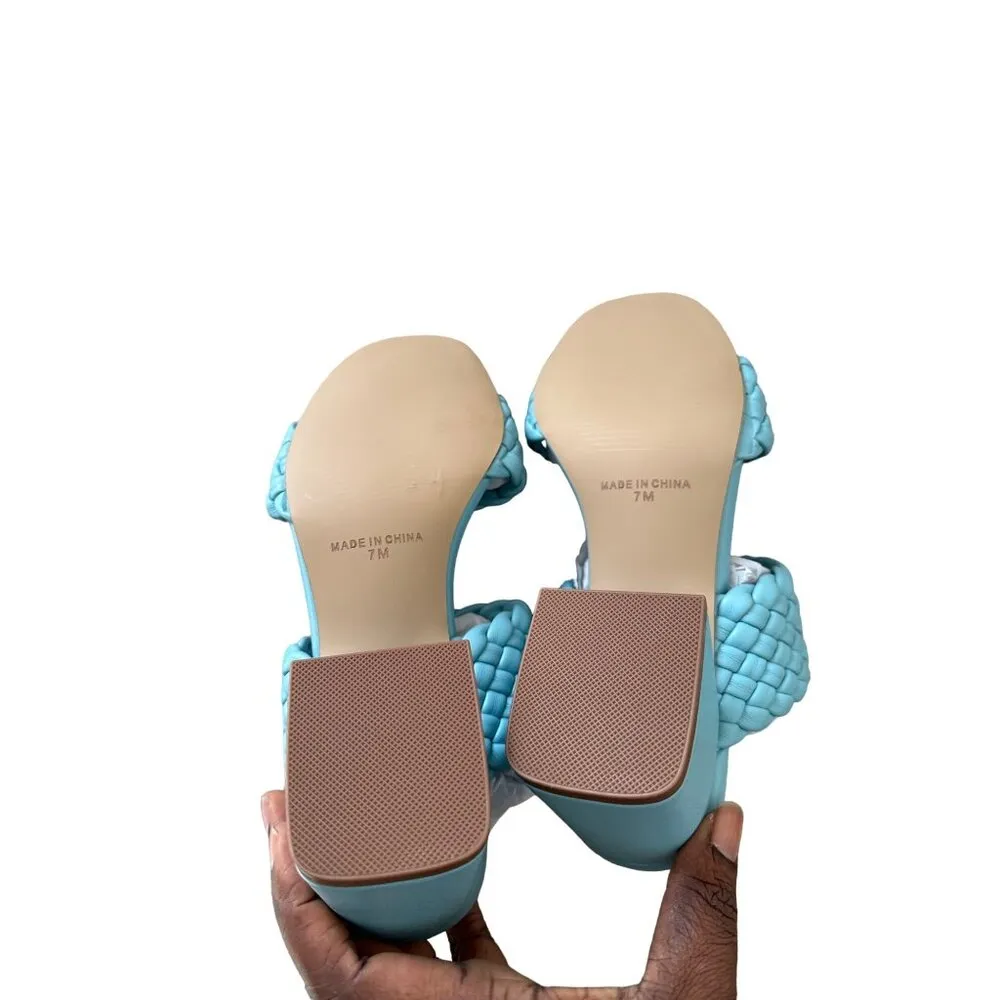 Steve Madden Daphnee Braided Block Heel Sandal Size 7 - Image 4