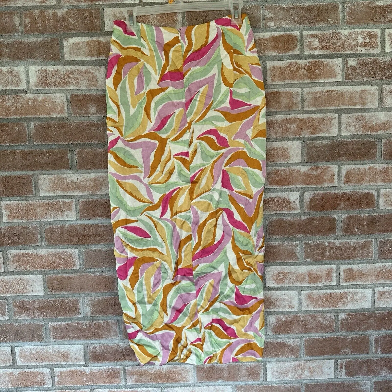 ASTR The Label Loretta Abstract Print Midi Wrap Skirt Small Pastel - Image 6