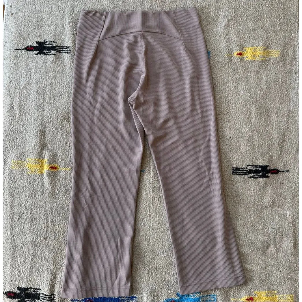 Lululemon Ribbed Softstreme Zip-Leg High-Rise Cropped Pant 25" in Taupetastic Si - Image 4