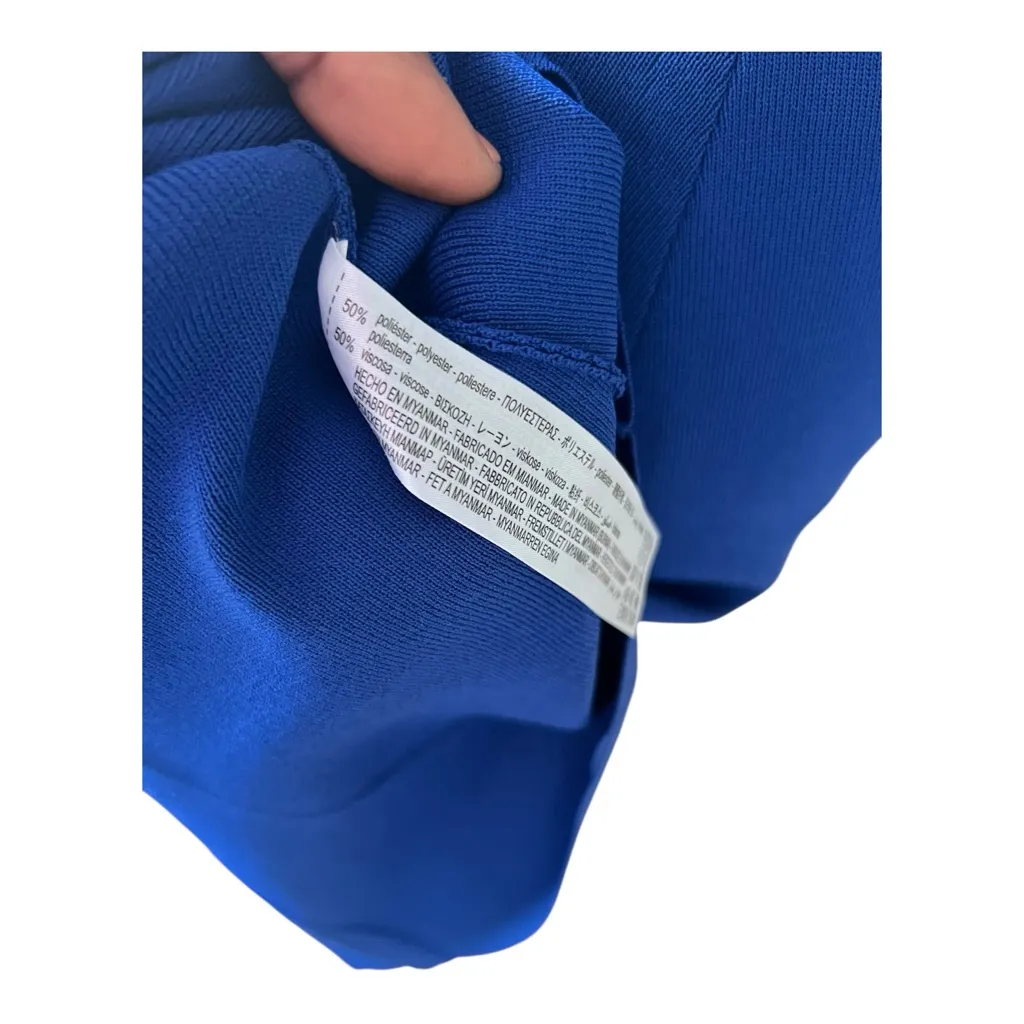 Zara Vibrant Blue Knit Midi Sweater Dress Size S - Image 8