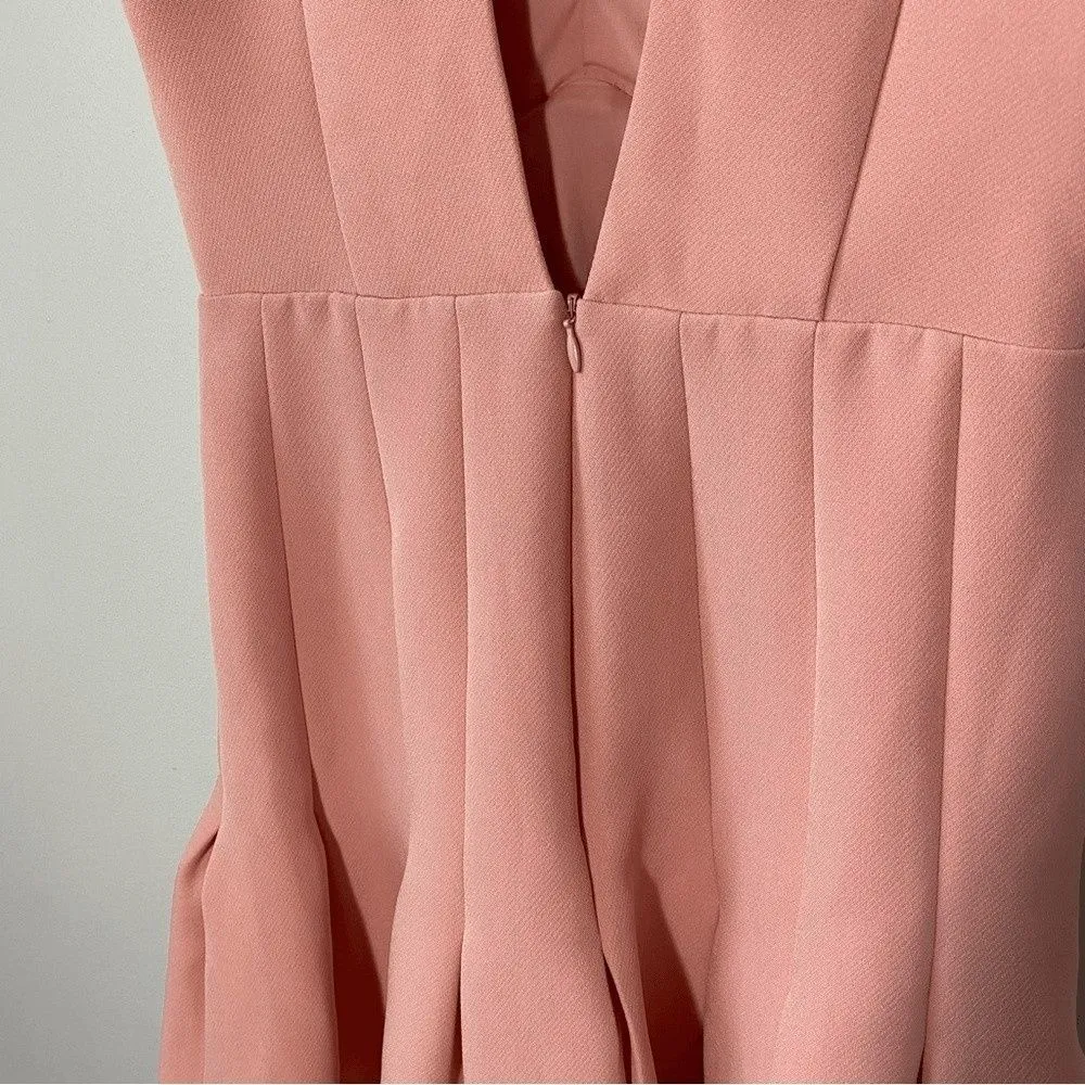 KEEPSAKE the Label Stand Alone Crepe Mini Dress size S Pink - Image 8