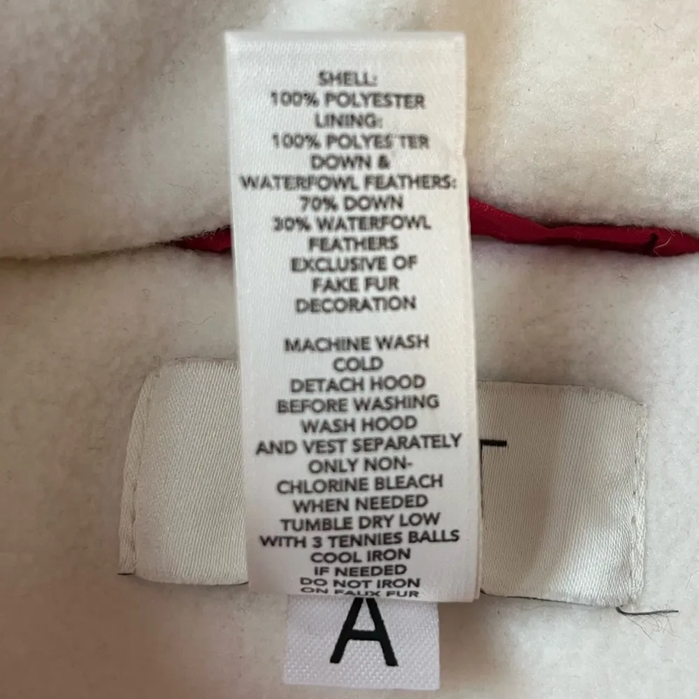 Ann Taylor Loft Puffer Vest Red Size Medium Petite - Image 5