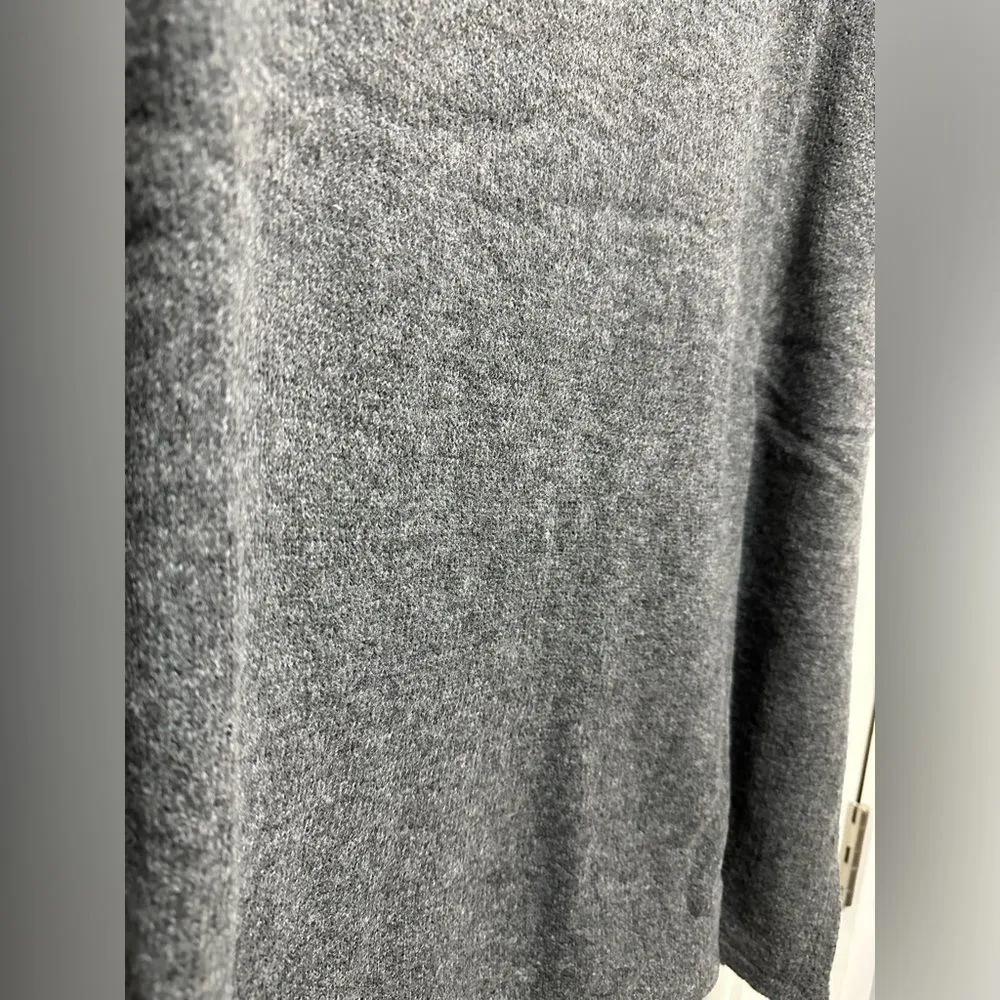 Woman’s SHEIN Poncho with Zipper Gray (658) - Image 2