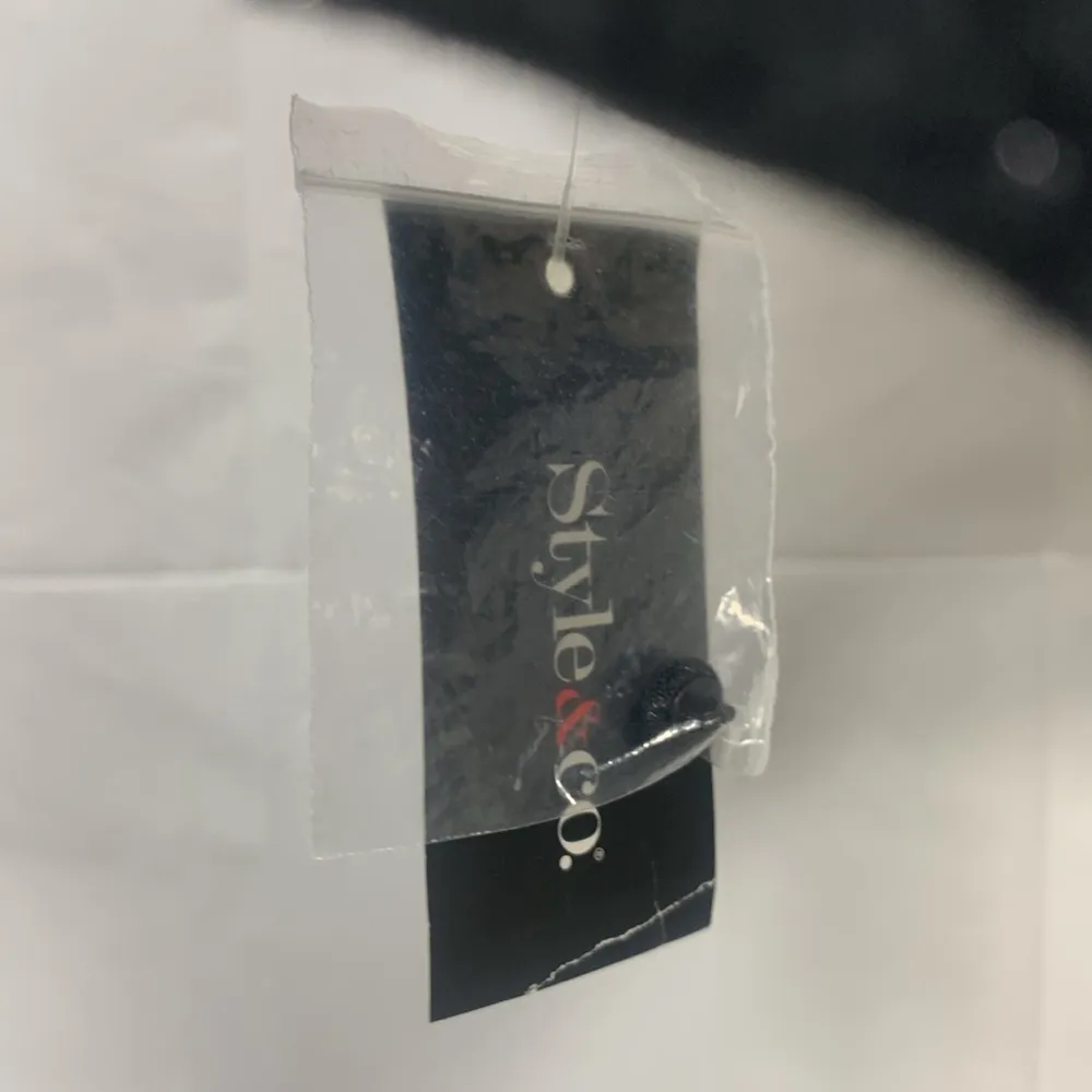 Style&Co High Neck Cold Shoulder Black Long Sleeve Top Size Large - Image 12