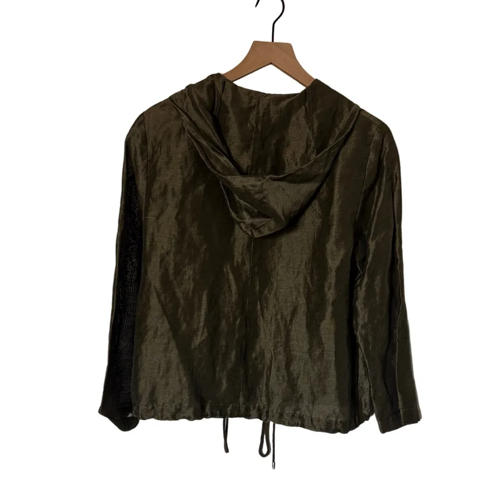 Valerie Stevens Olive Utility Jacket w zipper size 6 - Image 2