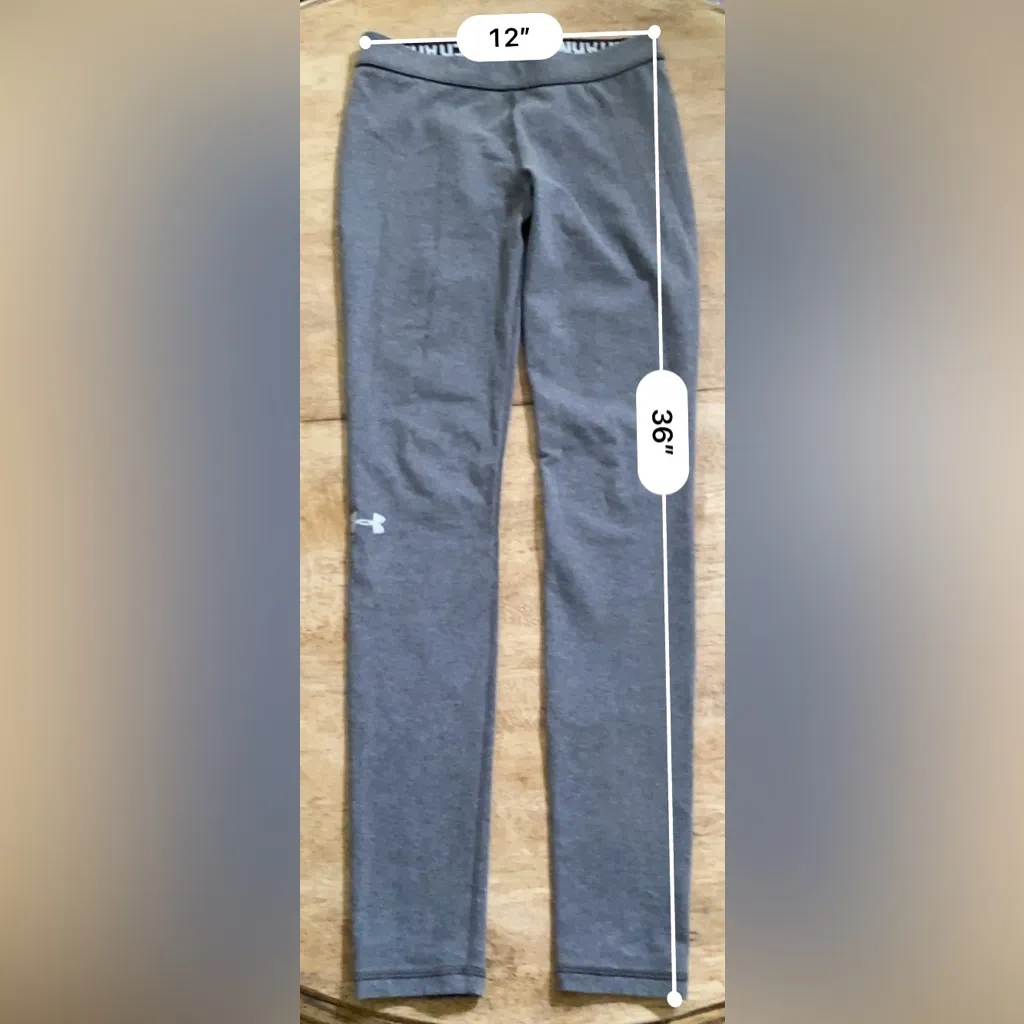 Under Armour Women’s Size  (See Pics For Measurements) Gray Athletic Leggings‎ - Image 7