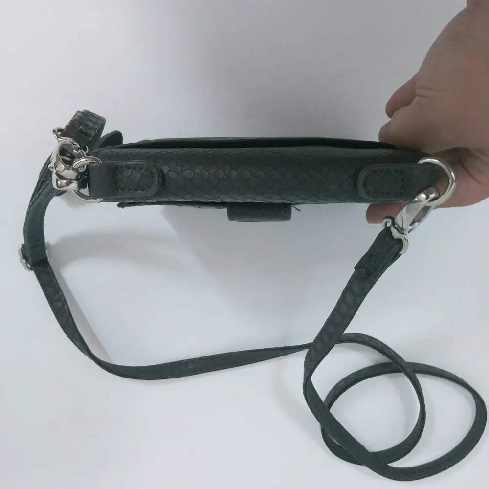 Brown Snake Print Cross Body/ Wristlet - Image 7