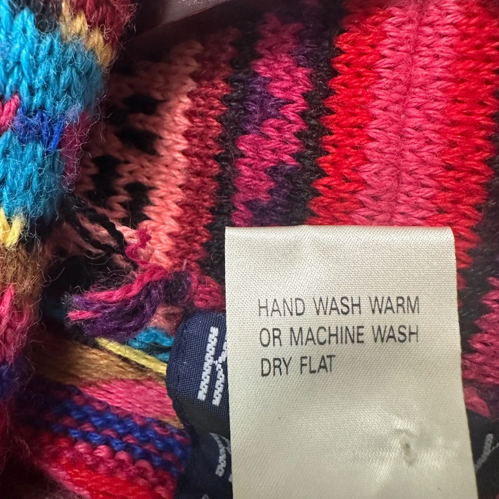 Kenny Rogers Miller's Womens L (Modern M) Southwestern‎ Aztec Knit Button Vest Red Size M - Image 4