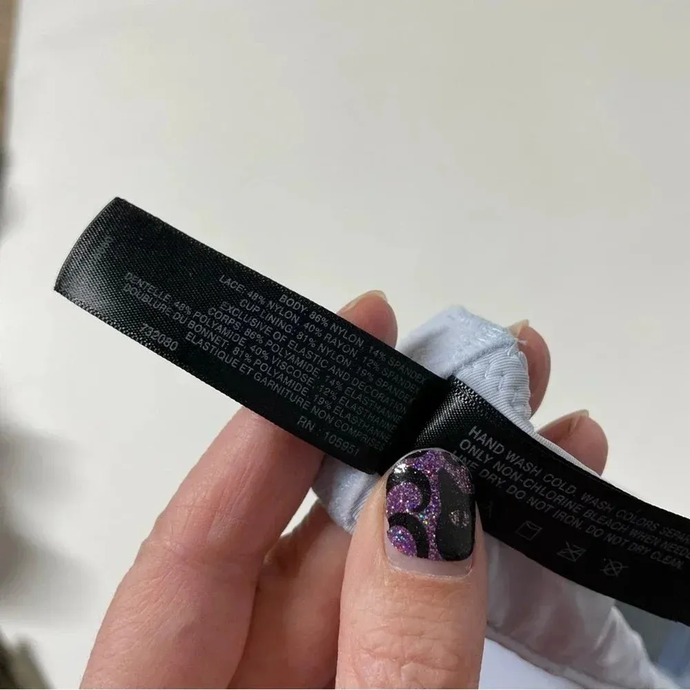 Natori Pure Luxe Full Fit Bra Light Blue Size 32C - Image 6