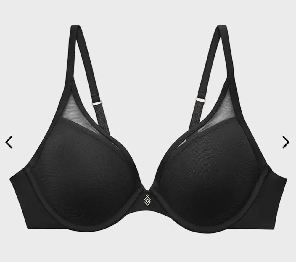 ThirdLove 24/7 Classic Uplift plunge bra black, size 36F - Image 3