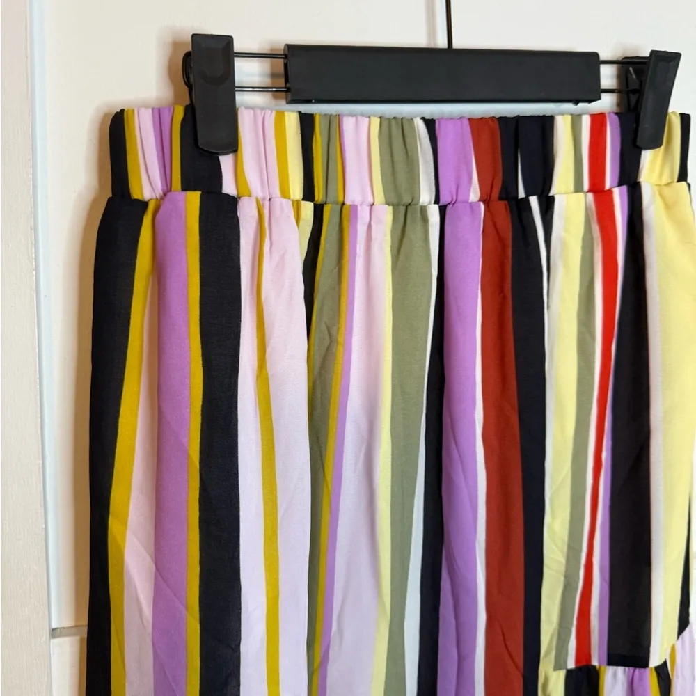 Loft Colorful Striped Tiered Maxi Skirt - Image 6