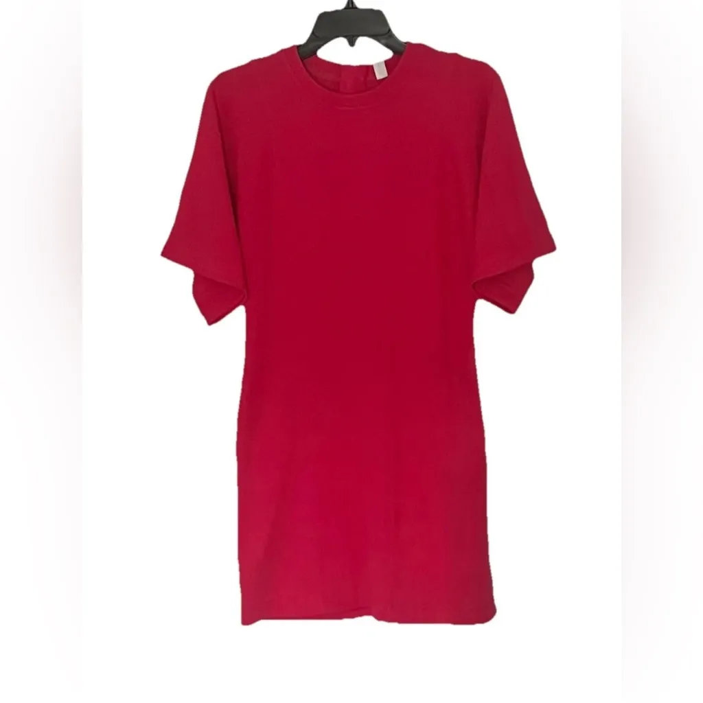 Daily Practice Anthropologie Short-sleeve Mini Dress Rose Pink Size Small NWT - Image 5