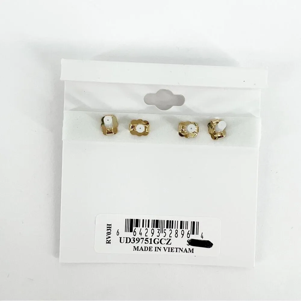 NWT AJOA Lala Gold 2 Pack Stud Earrings - Image 4