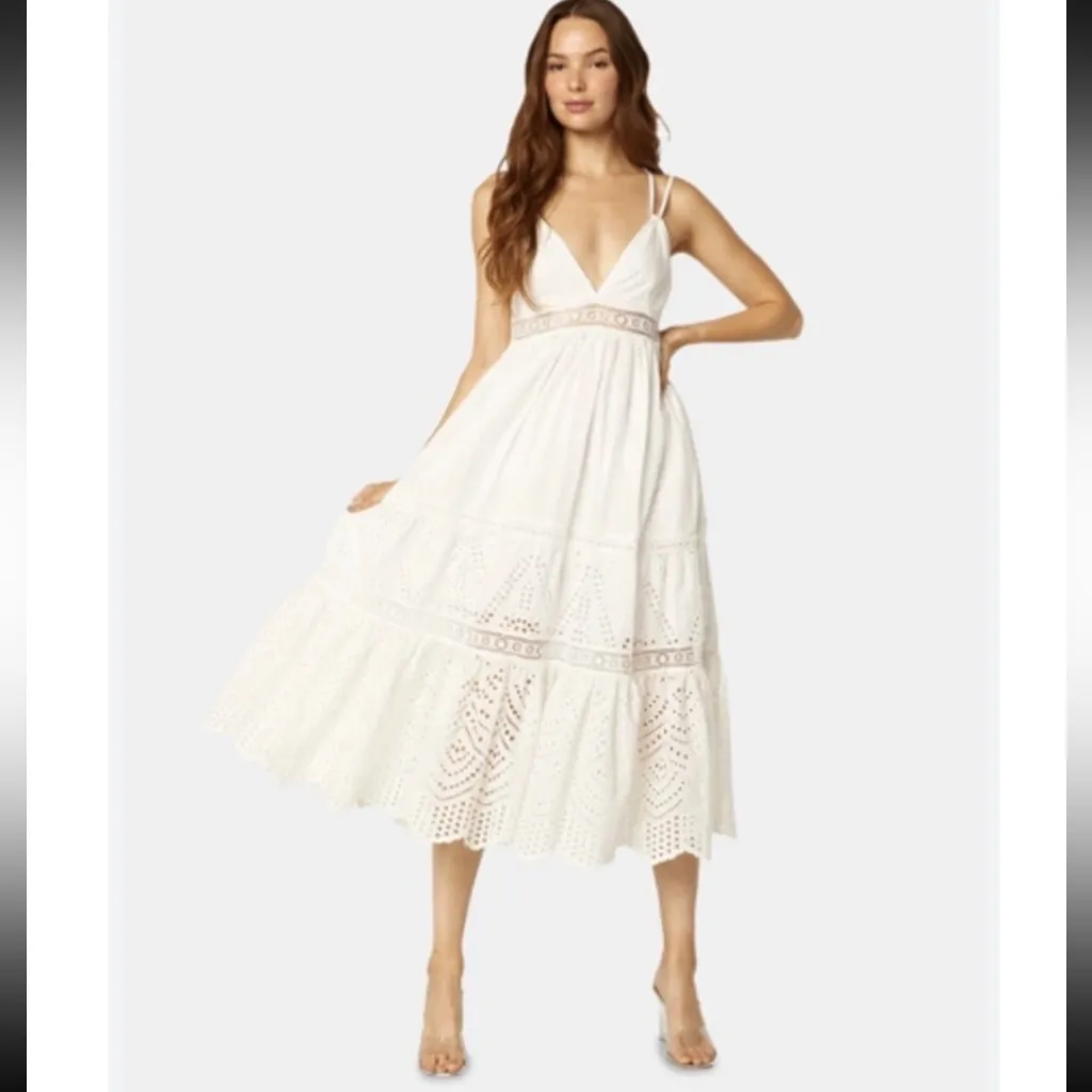 NWT Misa Los Angeles Eyelet Embroidered Allegra  Dress. - Image 2