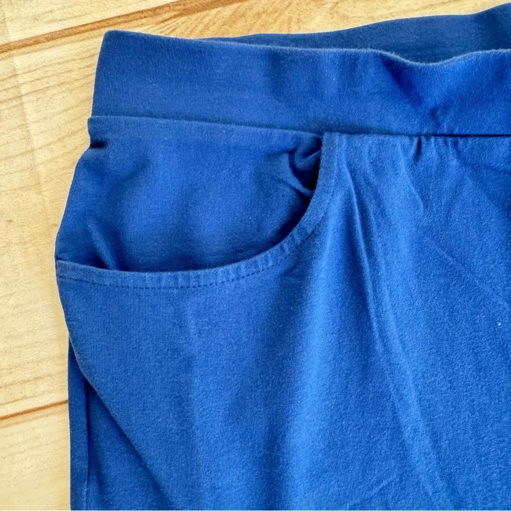 Weekends by Chico’s Royal Blue Knit Shorts w Pockets & Gemstone Rivets Size 1/M - Image 3