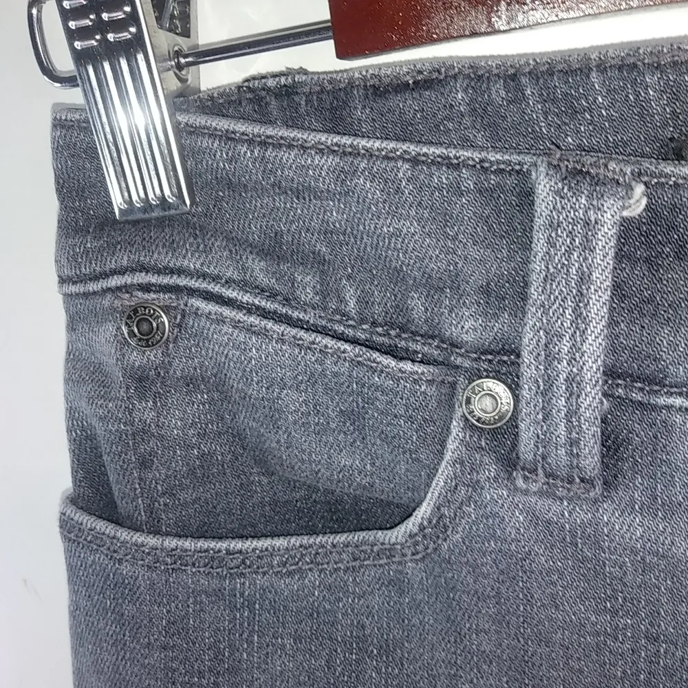 Talbots 2 Slim 28 Ankle Black Gray Jeans - Image 6