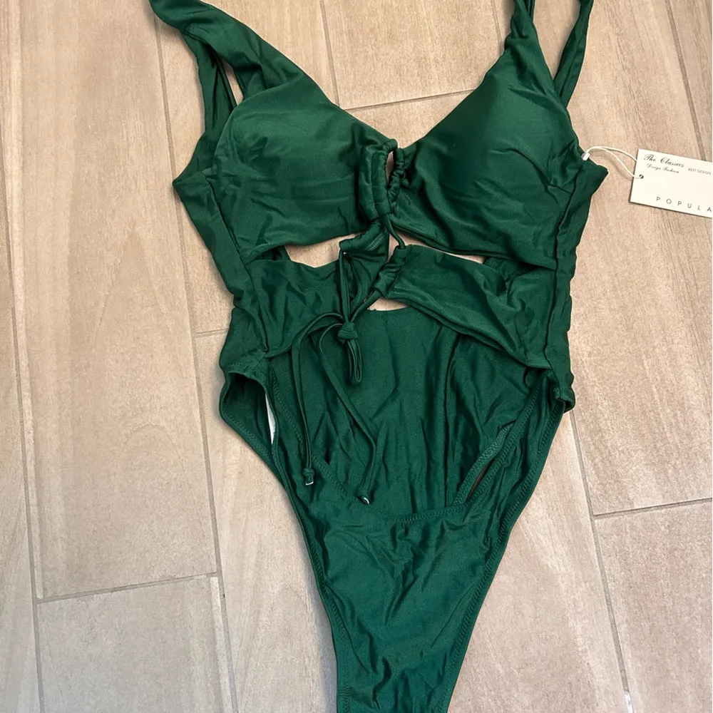 Chyrii cutout monokini xl dark green - Image 2
