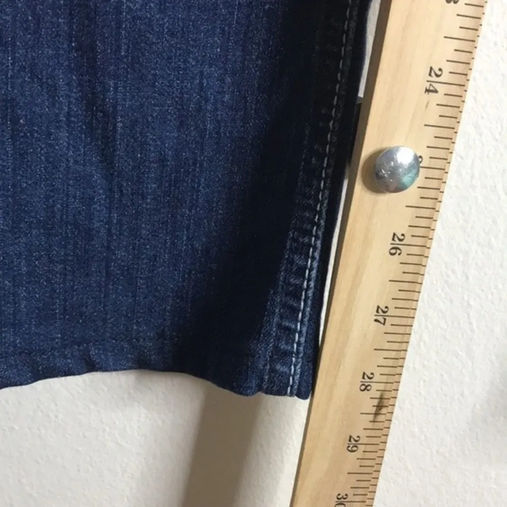 Cache Boot Cut With gem Embellishment Beads distressed jeans size 6 - Image 8