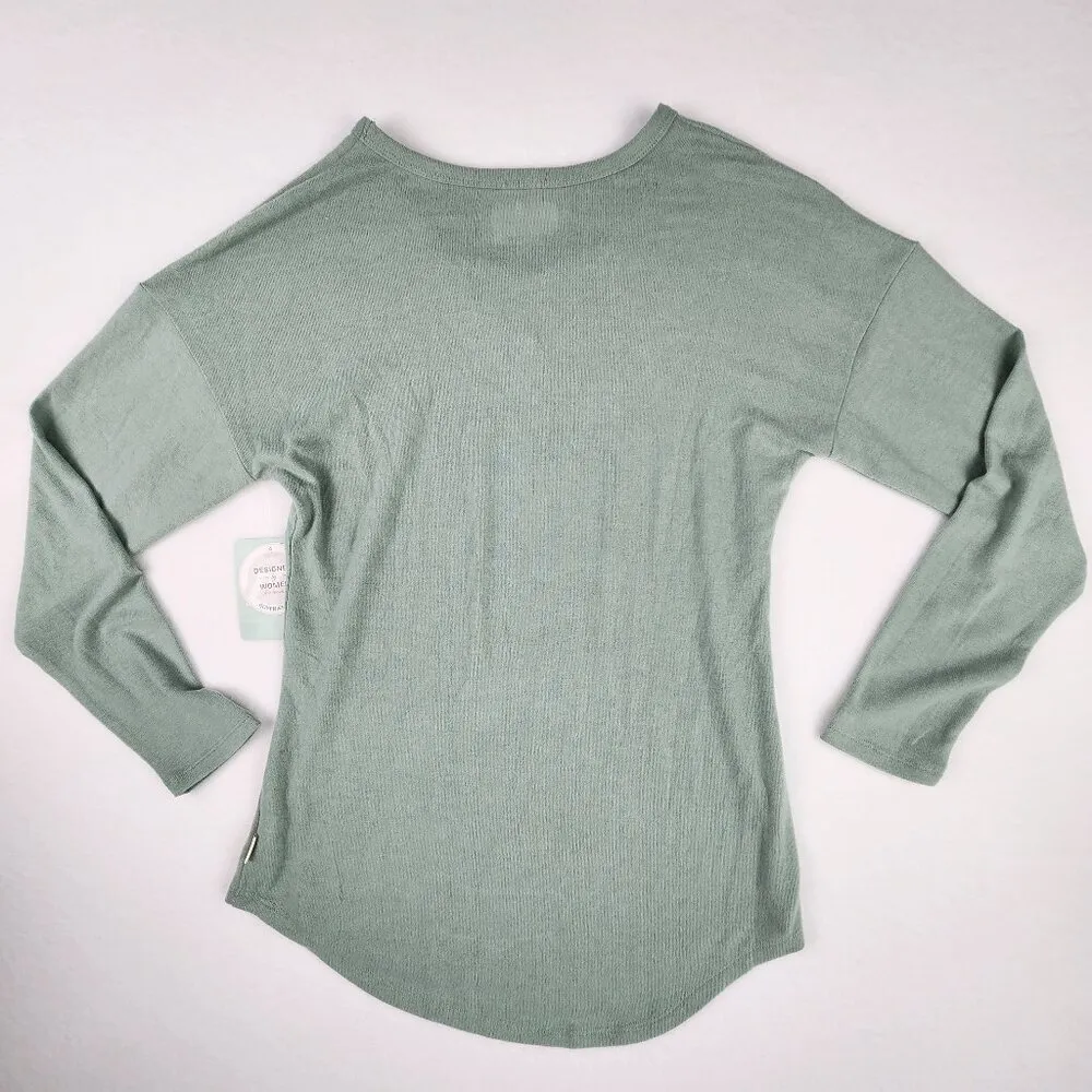 Magellan Outdoors Womens Boyfriend Fit Shirt Iceberg Green Size M - Image 2