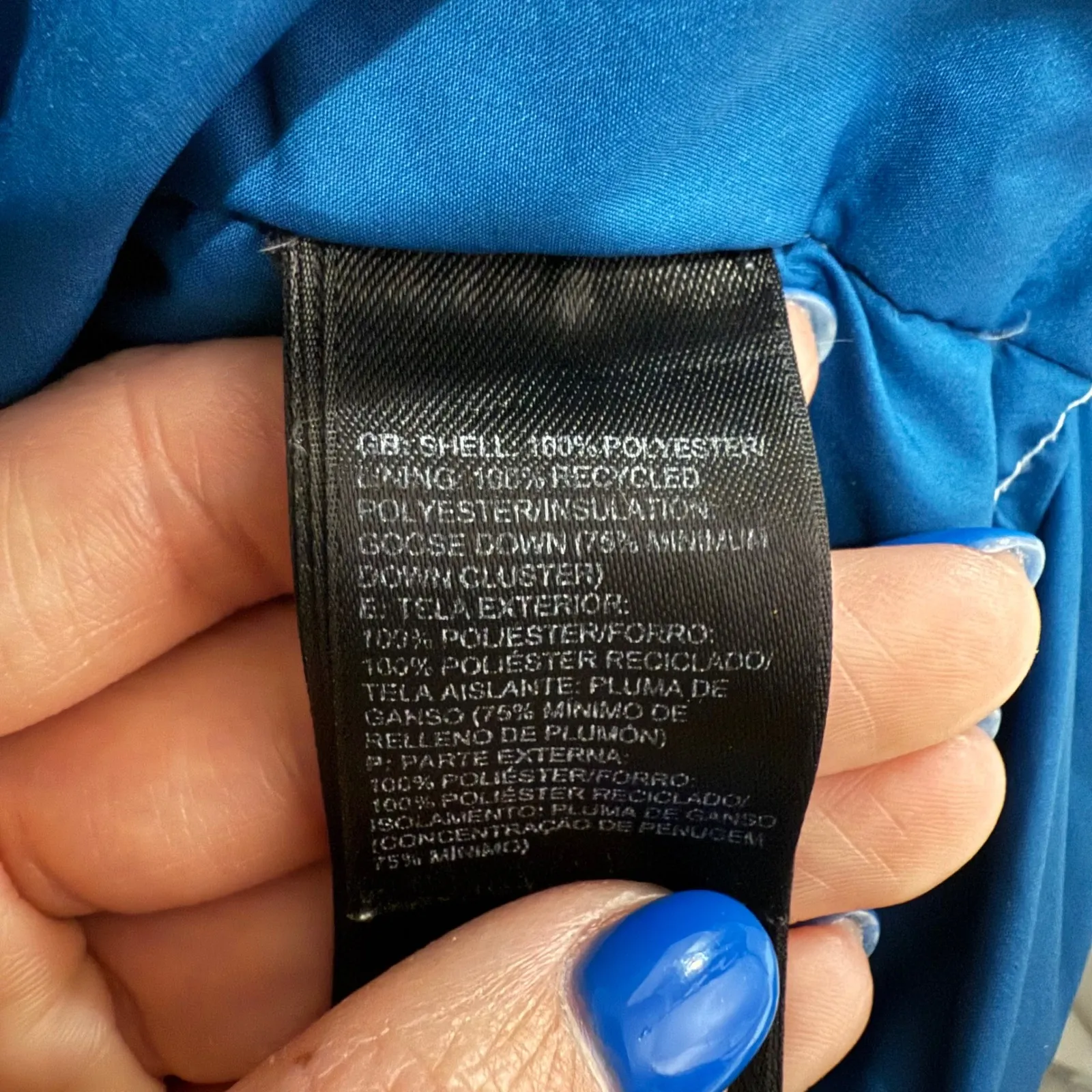 Women's The North Face TNF 700 Fill Nuptse 2 Down Gray Puffer Jacket Size XS - Image 8