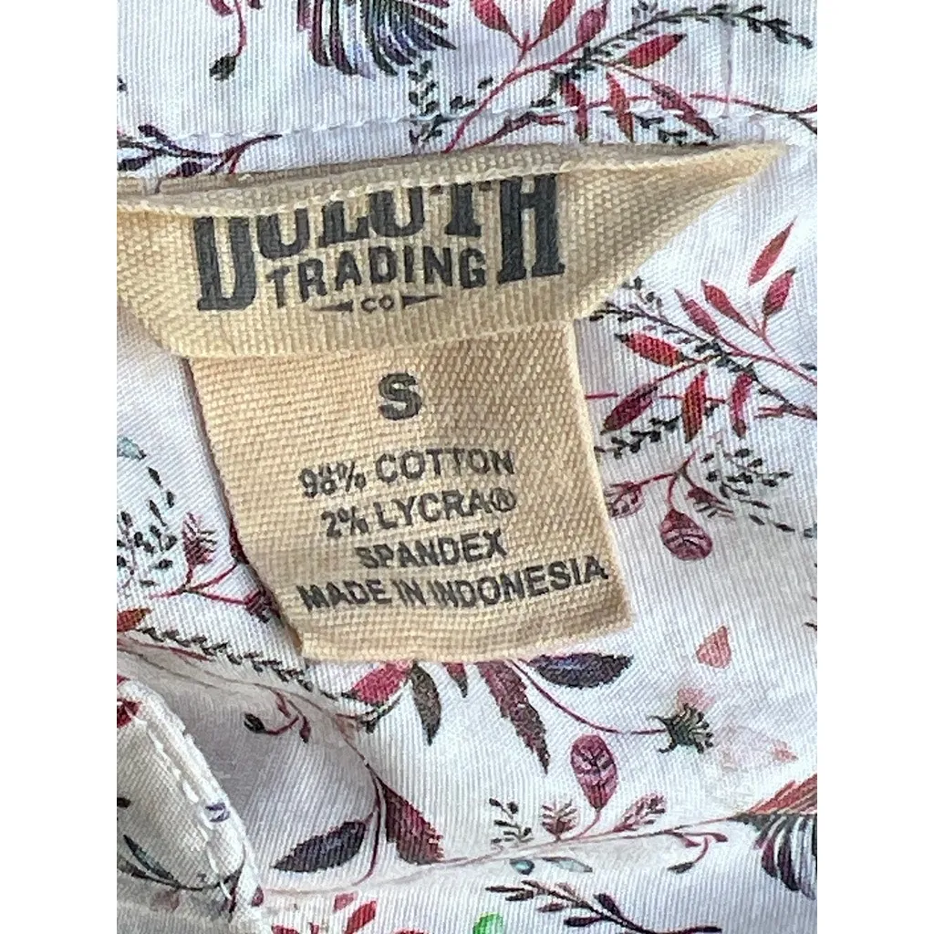 Women's Duluth Trading Collarless S No Gap Button Front 3/4 Sleeve Tunic - Image 9