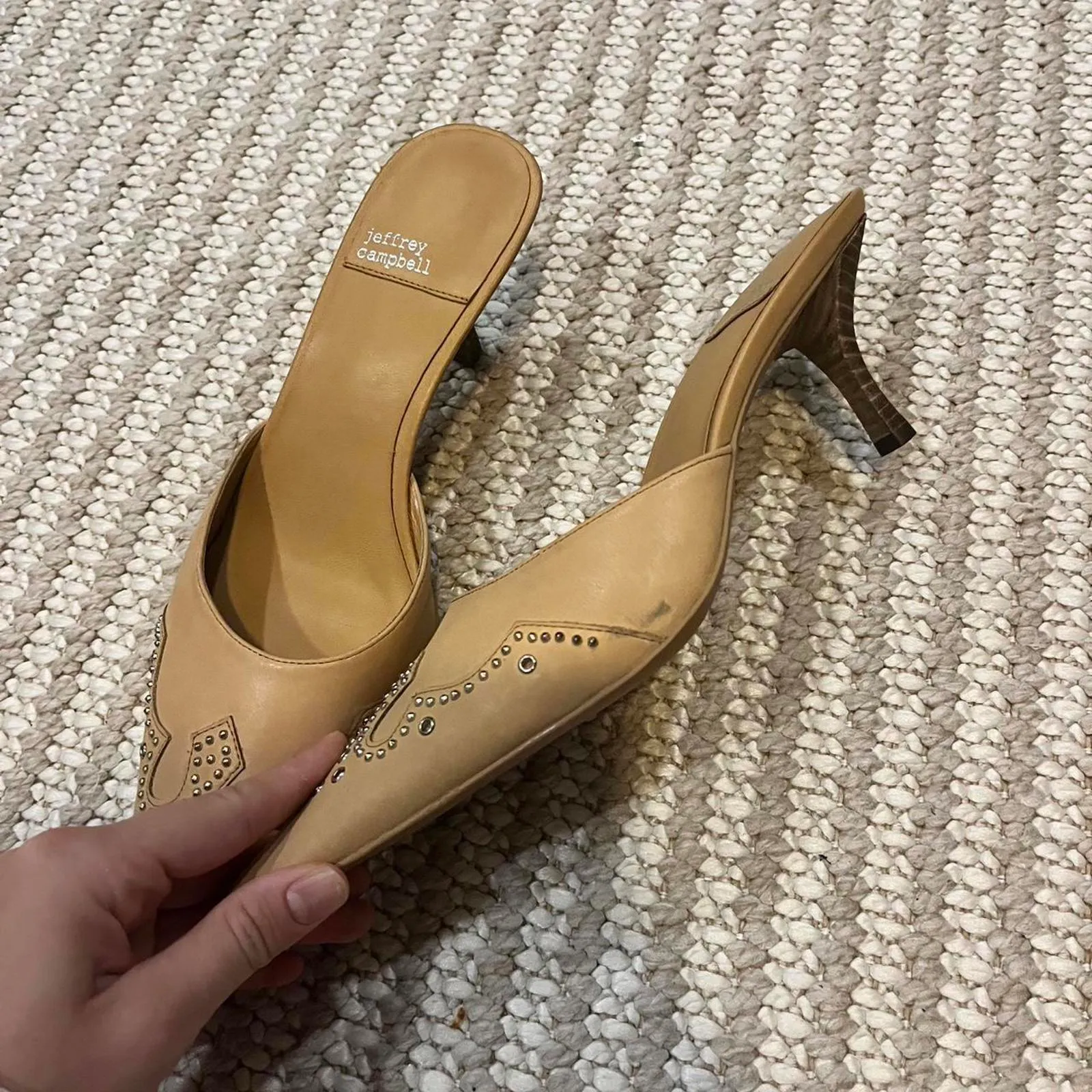 Jeffrey Campbell Head-West Pointed-Toe Heeled Mules - Image 4