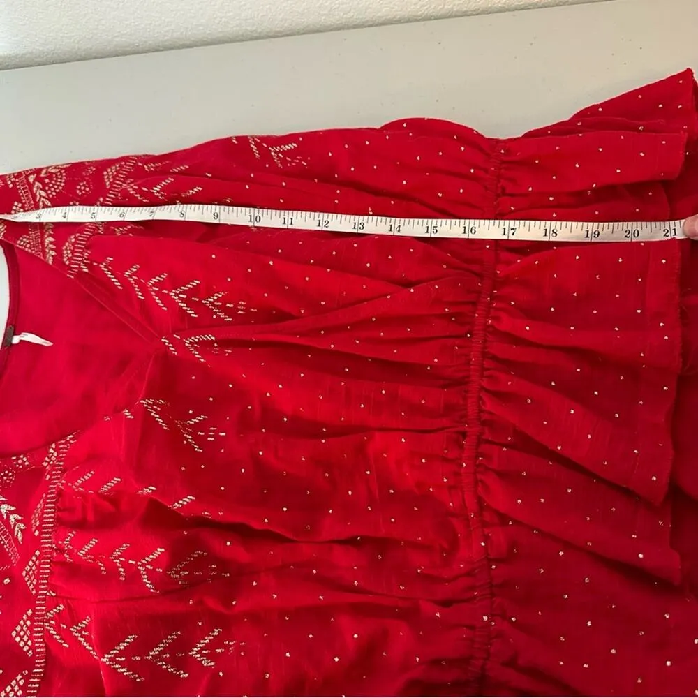 Free People Counting Stars Peasant Blouse XS - Image 6