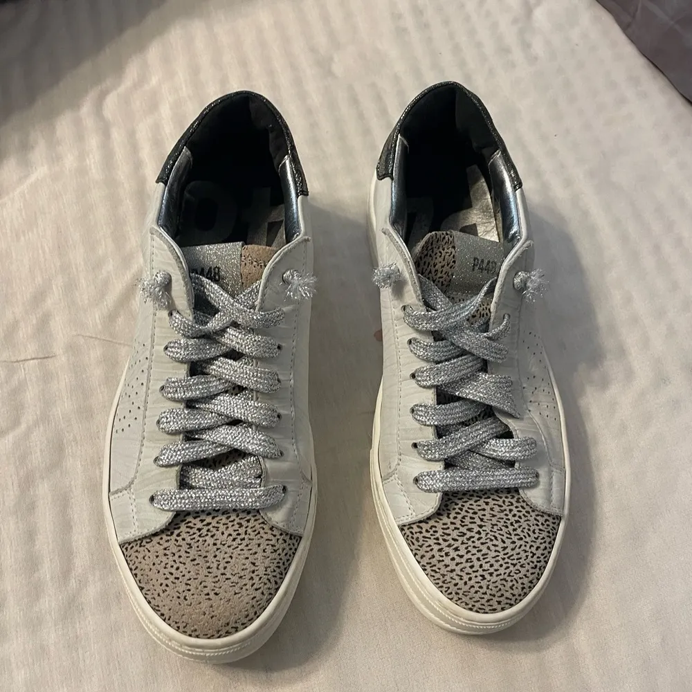 P448 Thea Platform sneakers leopard print size 38/ US 7 1/2 or 8 - Image 2