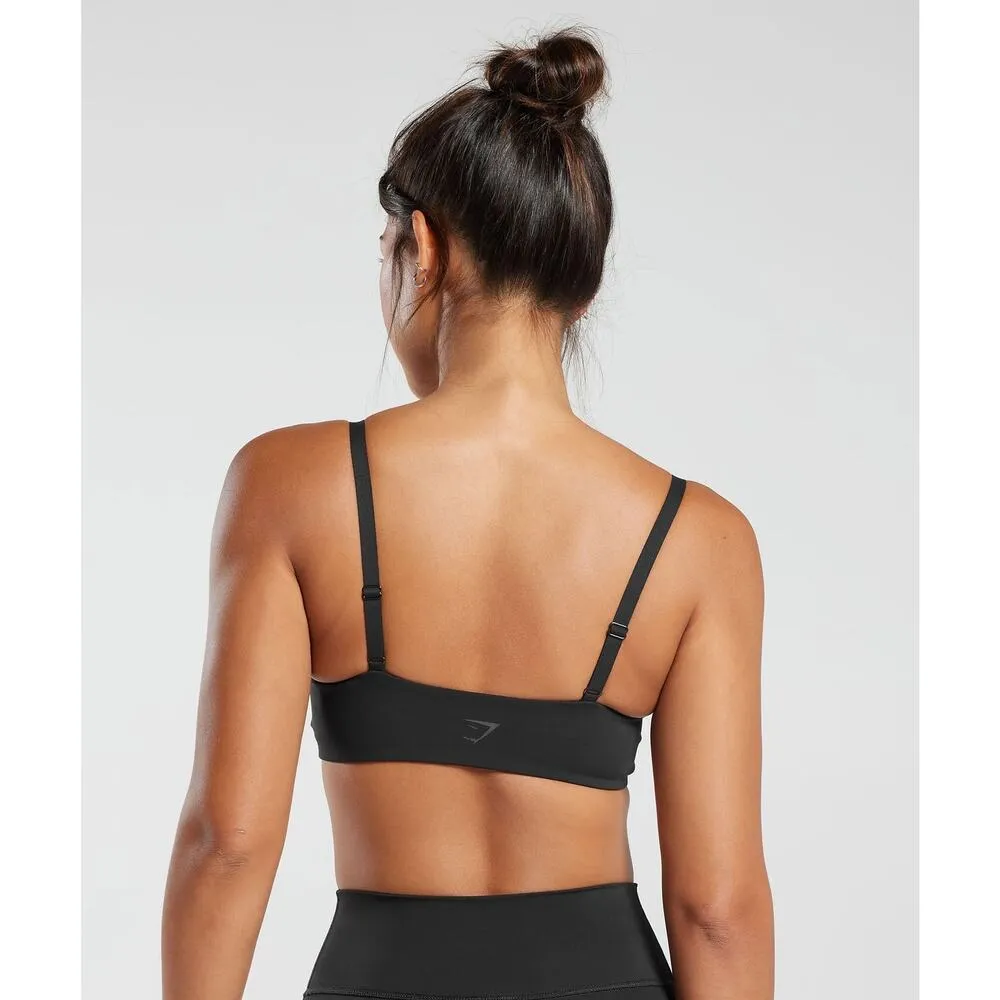 NWT Gymshark Elevate Twist Front Light Support Bralette Black Women's Size M - Image 2