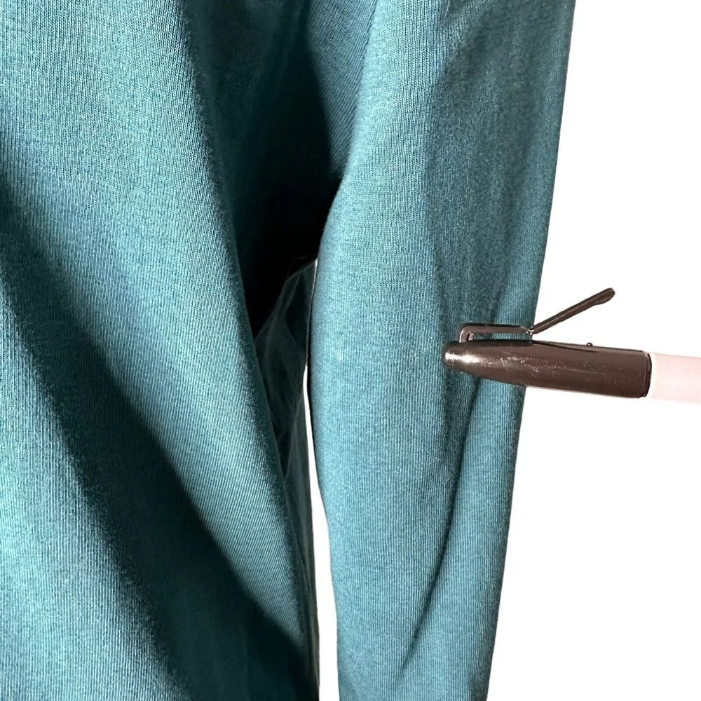 Van Heusen Floral Applique Top Womens L‎ Green Ruffle Feminine Romantic Blouse - Image 8